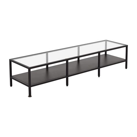 Ikea vittsjo coffee table set of 2 furniture tables chairs on carou. 30% OFF - IKEA IKEA Metal Glass Coffee Table Media Unit ...