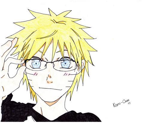 Naruto With Glasses By Blue Strawberryy On Deviantart