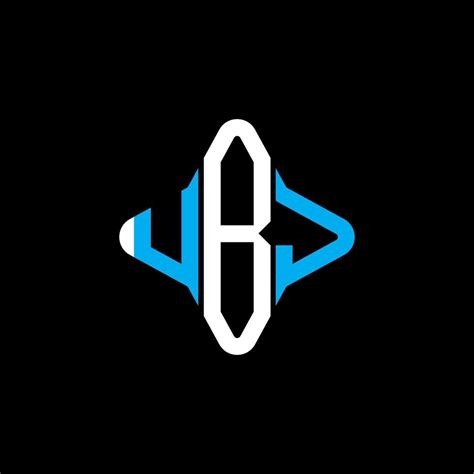 Diseño Creativo Del Logotipo De La Letra Ubj Con Gráfico Vectorial