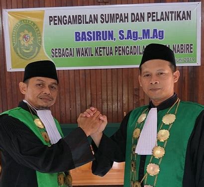 Padahal pemerintahan orde baru sangat. Basirun S.Ag M.Ag Dilantik Sebagai Wakil Ketua Pengadilan ...