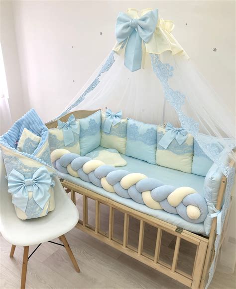 Royal Luxury Blue Nursery Bedding Baby Boy Crib Bedding Set Etsy