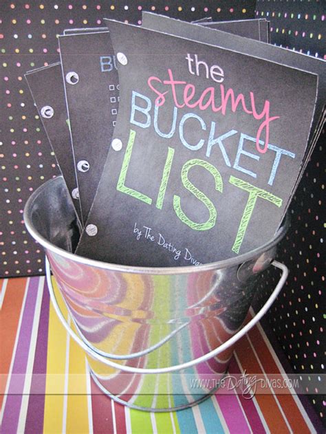The Steamy Bucket List