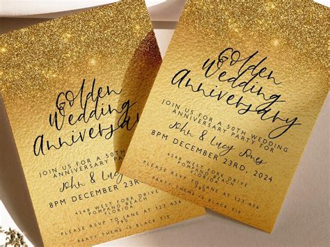 The Best 50th Anniversary Invitations For Your Party