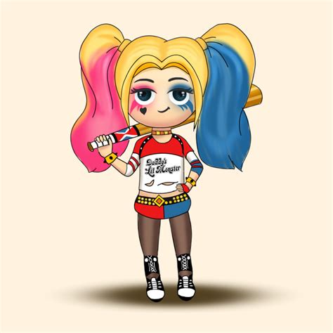 Nguyễn Anh Thư Harley Quinn Chibi Style Character