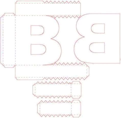 Letras Do Alfabeto 3d Com Molde Para Imprimir Como Fazer Artesanato Abe