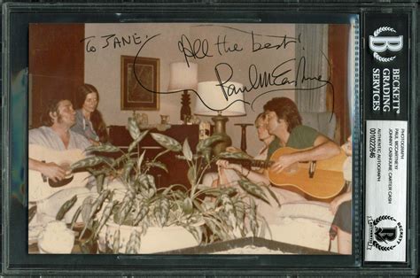 Lot Detail Paul Mccartney Johnny Cash June Carter Cash Rare Signed X Candid
