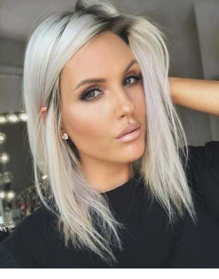 24 Ideas For Icy Platinum Blonde Hair Dark Roots Blonde Hair With
