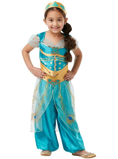Girls Princess Jasmine Costume Deluxe Disney Book Week Costume