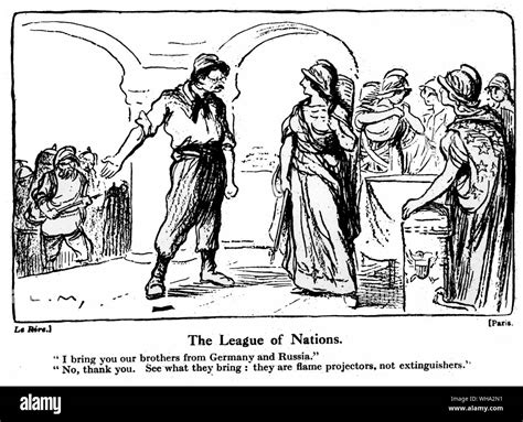 League Of Nations Cartoon Banque De Photographies Et Dimages à Haute