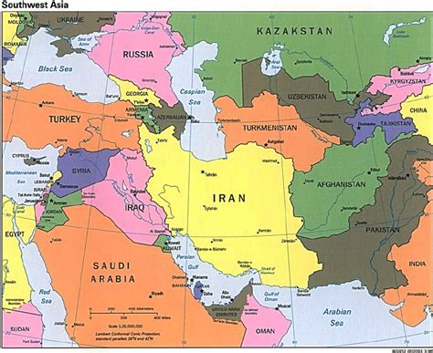 Map Of Southwest Asia Download Scientific Diagram