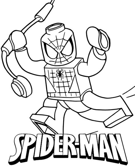 Spider Man Lego Kolorowanka