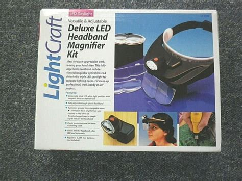 lc1765 lightcraft deluxe led headband magnifier kit for sale online ebay