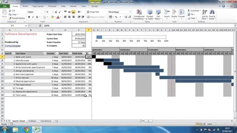 A gantt chart is a project management tool that helps you visualize a project's deliverables and schedule. Excel Spreadsheet Gantt Chart Template — excelxo.com