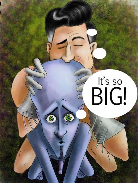 Rule 34 Alien Anal Duo Gay Green Eyes Hand On Head Male Male Only Megamind Megamind Character