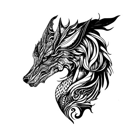 Dragon Tribal Tattoo Design Striking And Bold Symbol Of Strength Power