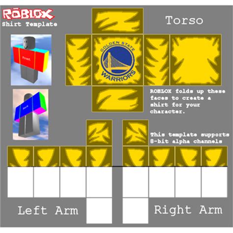 Shirts are textures that cover the players body. Golden State Warriors T-Shirt xP Designs - Roblox