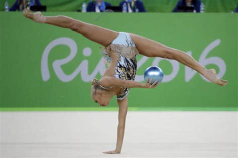 The scores from all four apparatus are added together to determine the winner. Olympic Rhythmic Gymnastics 2016: Individual All-Around ...