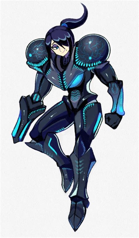 Samus Aran And Dark Samus Metroid Drawn By Denaseey Danbooru