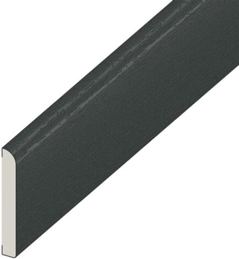 Upvc Anthracite Grey Plastic Trim 95mm X 1m Architrave Skirting Board