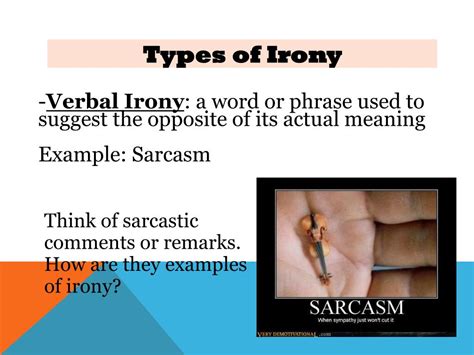Ppt Mini Lesson Irony Powerpoint Presentation Free Download Id