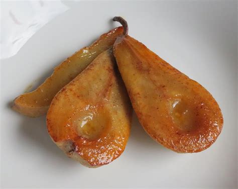 Roasted Pears With Honey Cinnamon And Cardamom