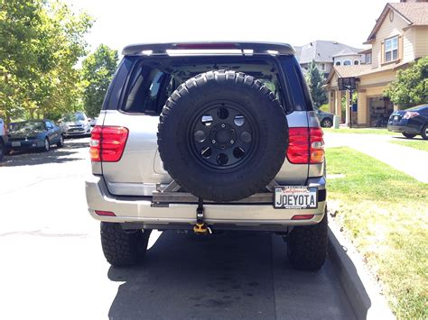 Swing Out Tire Carrier With The Factory Bumper Toyota Toyota