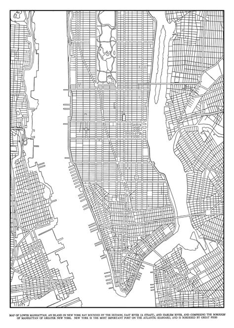 Manhattan Карта Город будущего Город
