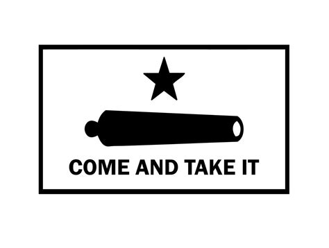 Come And Take It Flag Decal Etsy