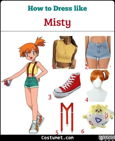 Misty Pokemon Costume For Cosplay And Halloween 2023 Pokemon Costumes