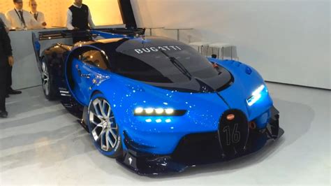 Bugatti Vision Gt Real Car Start Up Revving Moving Youtube