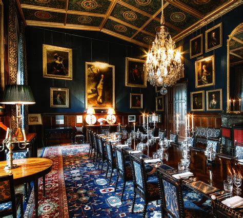 The Dining Room At Eastnor Castle Near Ledbury Herefordshire England