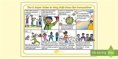 The Super Rules To Stay Safe From The Coronavirus Comic