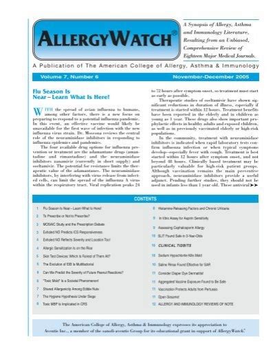 Vol 7 No 6 American College Of Allergy Asthma And Immunology