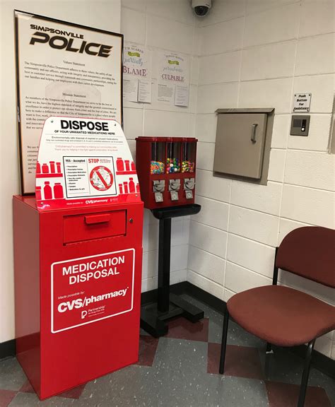 Police Department Drop Off Box Allows For Safe Disposal Of Prescription
