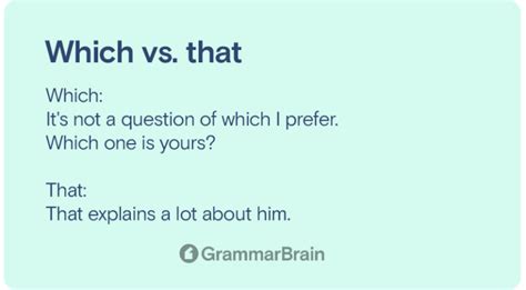 Which Vs That Differences Examples When To Use Grammarbrain