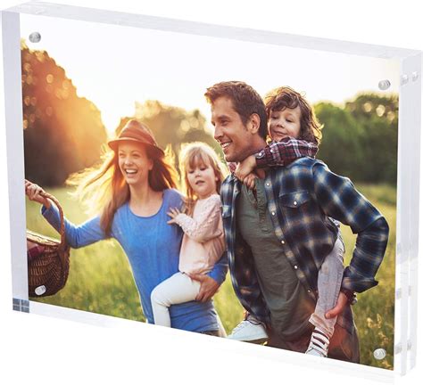 Simbalux Magnetic Acrylic Picture Photo Frame 8x10 Inches