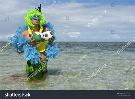Sexy Brazilian Drag Queen Football Fan Stock Photo 189720719 Shutterstock