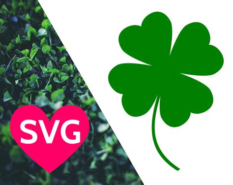 4 Leaf Clover Svg File For Cricut And Silhouette Lucky 4 Leaf Etsy