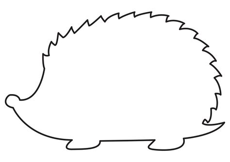 Free Printable Hedgehog Template Pdf