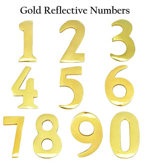 Mailbox Numbers Gold Gold Self Adhesive Mylar Mailbox Letters And