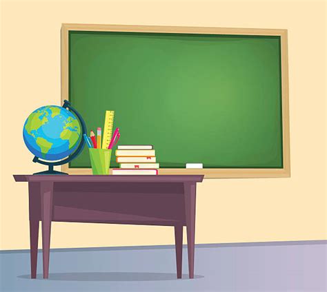 Teacher At Desk Backgrounds Illustrations Royalty Free Vector Graphics
