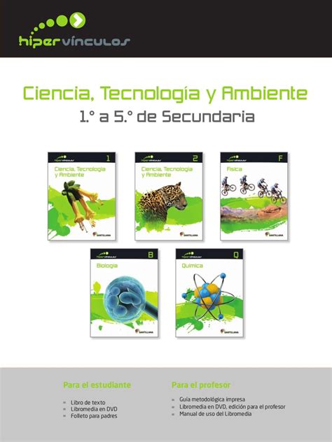 Catálogo De Ciencia Tecnología Y Ambiente Secundaria By Santillana