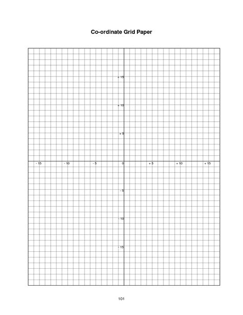 4 Best Images Of Printable Full Page Coordinate Plane Free Printable