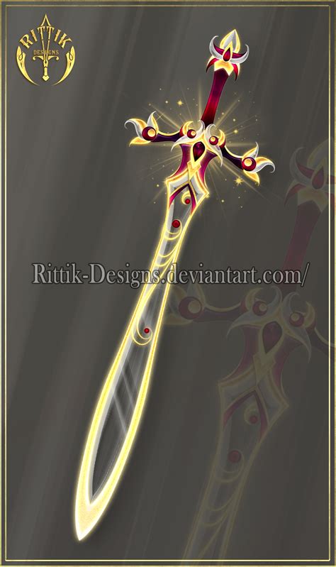 Golden Vine Sword Adopt Closed By Rittik Designs On Deviantart