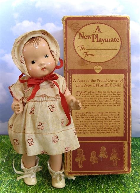 Adorable Vintage 8 In 1930s Composition Patsy Tinyette Doll Wbox By