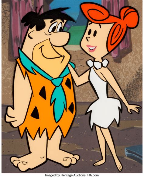 The Flintstones Fred And Wilma Publicity Cel Hanna Barbera C Lot
