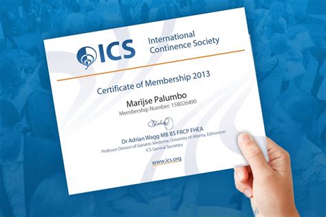 Ics News Membership Certificates