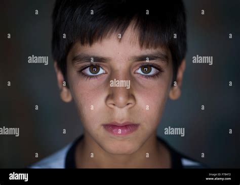An Afghan Refugee Boy With Green Eyes Isfahan Province Kashan Iran