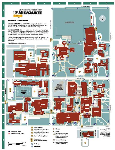 University Of Wisconsin Milwaukee Campus Map Map