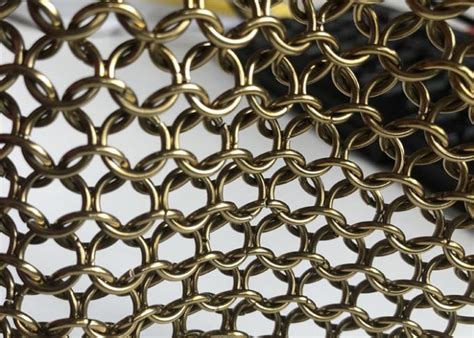 Wire mesh (woven and fabricated), metal wires & machines. Different Color Chain Mail Wire Mesh Stainless Steel Ring ...